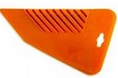Шпатель(250мм) пластик  прижимной для обоев треугольник ПРОМИС (10/100) (оранжевый)