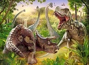 Пазлы "Битва динозавров" (180 шт) (Арт. В-018413)