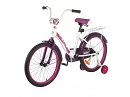 Велосипед двухколесный 14  SLIDER  (бело-фиолетовый) (Арт. 106084)