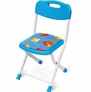 Детский стул складной "Зверята на синем" Ника (Арт. СТУ8)