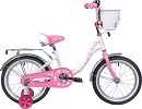 Велосипед двухколесный 16 NOVATRACK BUTTERFLY (бело-розовый)