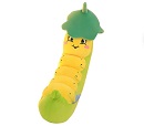 Мягкая игрушка "Гусеница с листом" (30 см) 