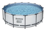 Каркасный бассейн "Steel Pro Max" (427х122см) 15232л, фильтр-насос 3028л/ч, лестница, тент Bestway (5612Х)