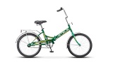  Велосипед двухколесный складной 24" Pilot 710 (зеленый-желтый)