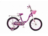  Велосипед двухколесный с корзинкой 14" Black Aqua "Camilla" (розовый-белый)