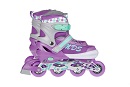 Ролики (роликовые коньки) детские раздвижные: 1188, размер L (38-41), колеса светящиеся, цвет фиолетовый